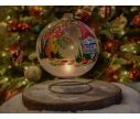 Voir la slide Photophore de Noël lutin verre soufflé support D15cm