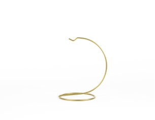 Support pour boule de noël doré pour boule de Noël de 10 cm de diamètre. Hauteur du support 14cm.