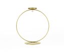 Voir la slide Support pour boule de Noël en forme de cercle, métal doré, pour boule de Noël de 12cm de diamètre avec bougeoir