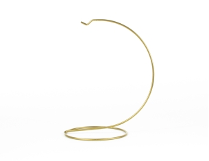 Support pour boule de noël doré pour boule de Noël de 15 cm de diamètre ou pour ornement de Noël.