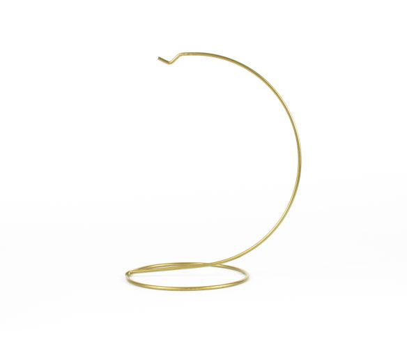 Support pour boule de noël doré pour boule de Noël de 15 cm de diamètre ou pour ornement de Noël.
