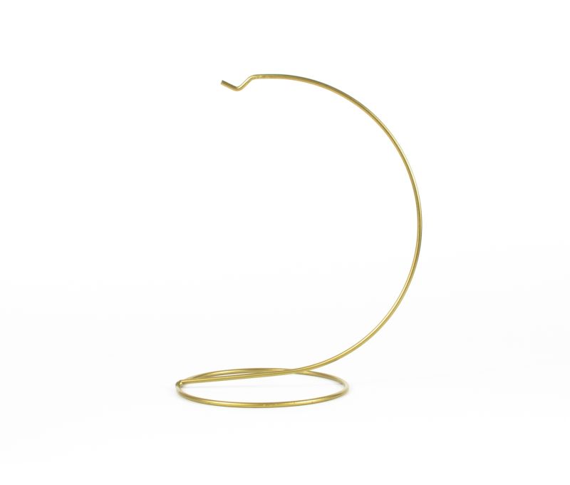 Support pour boule de noël doré pour boule de Noël de 15 cm de diamètre ou pour ornement de Noël.
