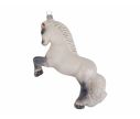 Voir la slide Suspension de Noël verre soufflé cheval blanc cabré crinière argentée sabots pailletés décorée main H18cm