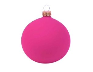 Boule de Noël fuchsia mat...