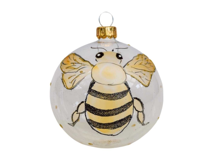 Boule de Noël transparente Lilobee D8cm