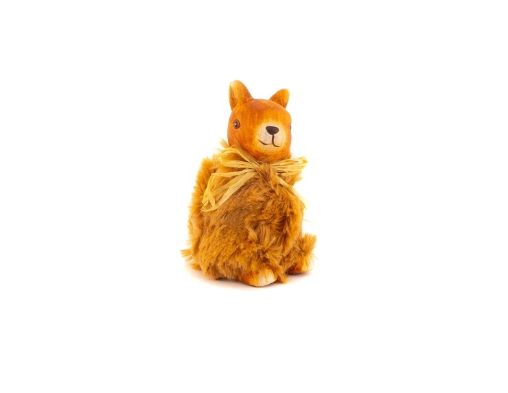 Décoration figurine écureuils en céramique - 11cm