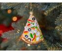 Voir la slide Boule de Noël originale part de pizza en verre soufflé, décoré à la main.
Hauteur : 8cm