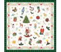 Voir la slide Serviette en papier décors avec symboles de Noël contour vert.