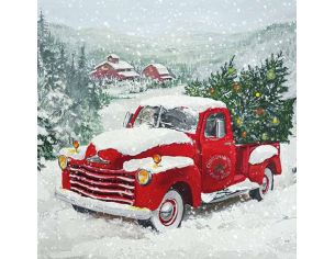 Serviettes en papier décor camion et sapin.

33x33cm

20 pièces