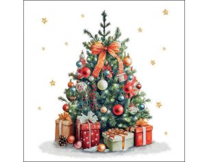 Serviettes sapin de Noël 25x25cm