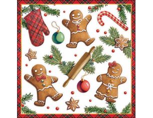 Serviettes pain d'épices 33cm