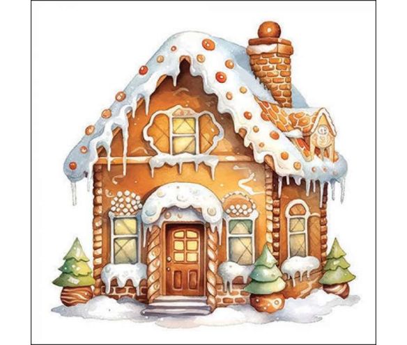 Serviettes maison pain d'épices 33cm