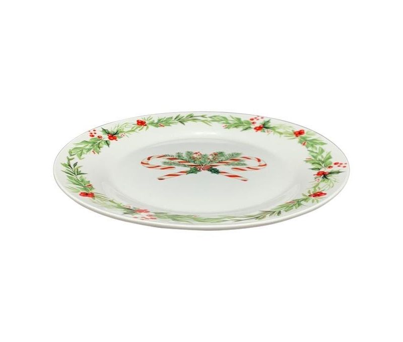 Assiette sucres d'orge porcelaine 20cm