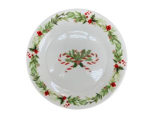 Assiette sucres d'orge porcelaine 20cm