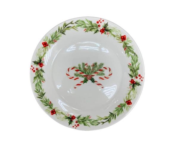 Assiette sucres d'orge porcelaine 20cm