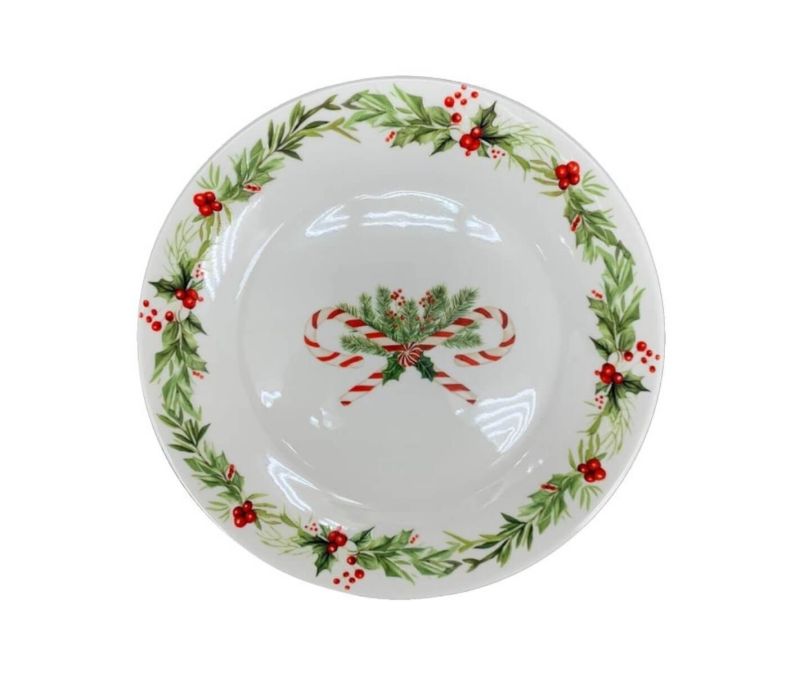 Assiette sucres d'orge porcelaine 20cm