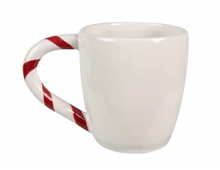 Tasse blanche pain d'épices H12cm 330ml