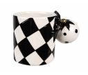 See slide Tasse de Noël arlequin noire 350ml