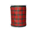 Voir la slide Large ruban de Noël tartan vintage. Fil de fer incorporé dans le bord pour une meilleure tenue. Largeur 15cm x 9 mètres.