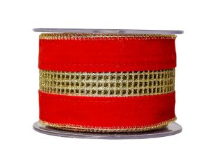 Ruban rouge velours milieu...