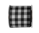 Voir la slide Large ruban damier noir et blanc. Fil de fer intégré, Largeur 10cm - Longueur 4,5mètres.