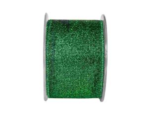 Ruban de Noël vert pailleté.

Fil de fer intégré dans le bord pour utilisation facile.