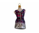 Voir la slide Boule de Noël originale en verre soufflé bustier mauve

Hauteur 9cm