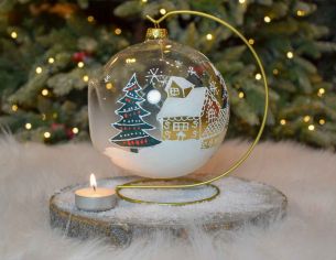 Photophore de Noël pain d'épices D15cm