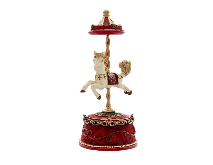 Boîte à musique cheval H21cm
