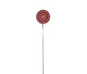 Voir la slide Décoration Noël sucette géante rouge blanc pailletteé spirale tige blanche H40cm