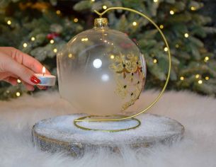 Photophore de Noël casse-noisette D15cm