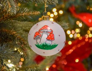 Boule de Noël blanche...