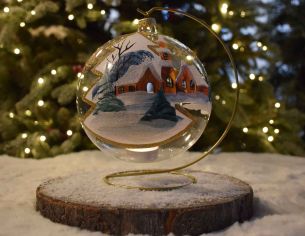 Photophore de Noël sapin D15cm