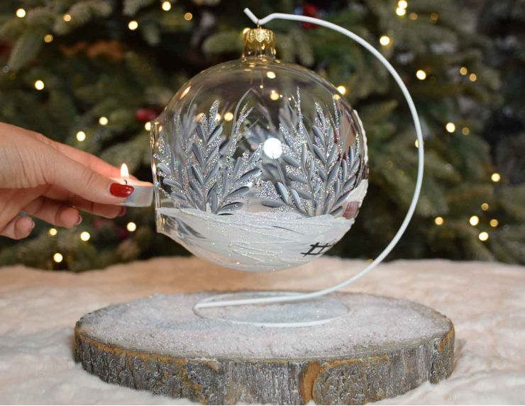 Photophore de Noël chalet D15cm