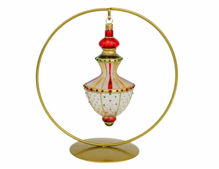 Goutte de Noël lustre vintage cristaux H12cm