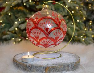 Photophore de Noël rouge...