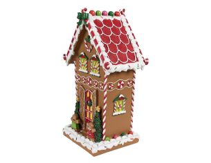 Maison pain d'épices colorée H31cm