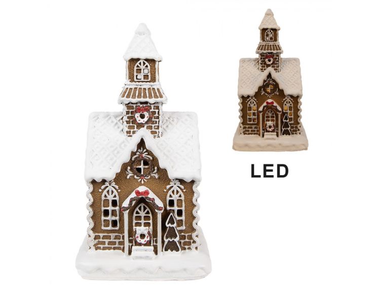 Maison pain d'épices LED H25cm