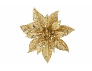 Poinsettia dorée brillante...