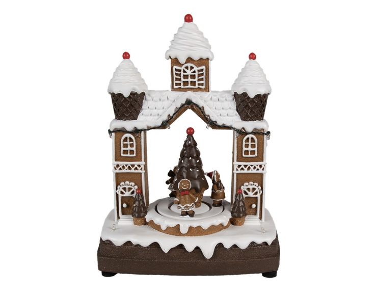 Maison musicale pain d'épices H27cm