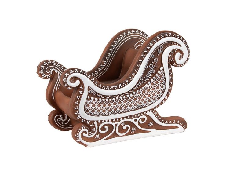 Luge pain d'épices déco H15cm