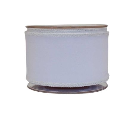 Ruban blanc velours 9m