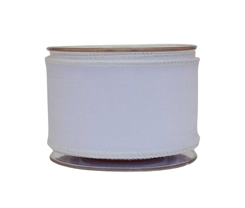 Ruban blanc velours 9m