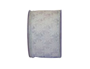 Ruban de Noël blanc flocons 9M