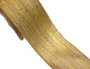 Ruban de Noël doré brillant 9M