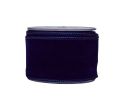 Voir la slide Ruban velours bleu foncé marine uni large lisière fil de fer bobine 7cm 9 mètres