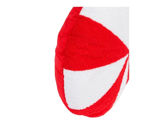 Coussin bonbon candy rouge blanc 38x38 cm