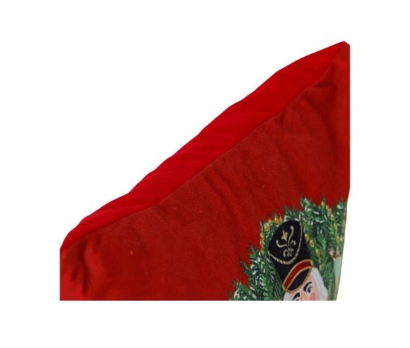 Coussin rouge casse-noisette 40 x 40 cm