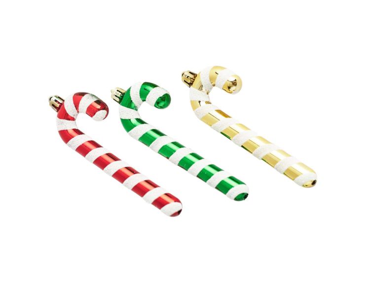 Set 3 sucres d’orge colorés 13cm