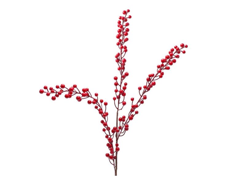 Grande branche baies rouges 86 cm